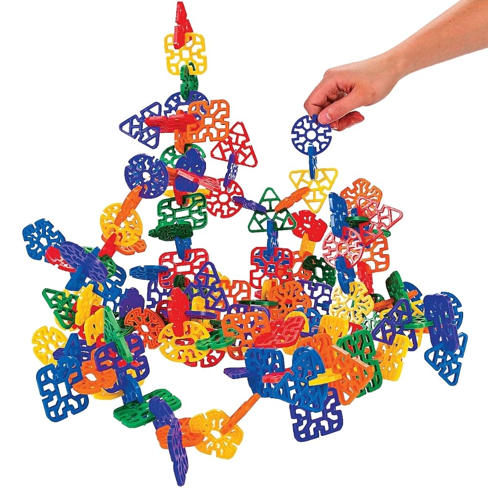 Fun Express Cool Crazy Connectors (145 Pc) - 145 Pieces - Educational and Learning Activities for Kids