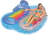 Vista 4 de Intex 58802EP - Balsa inflable King Kool para piscina, color azul o gris, paquete de 2