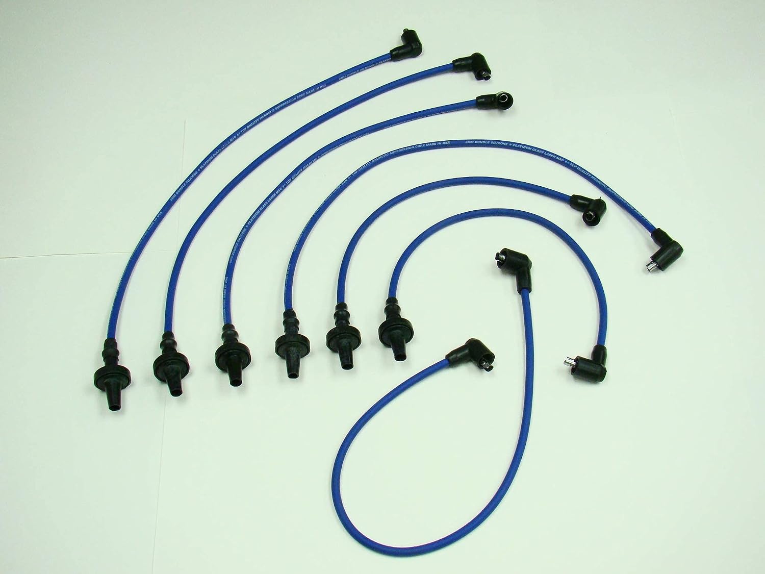 B&B Manufacturing 604 262 264 265 760 2.7L 2.8L 76-85 Blue Platinum Class Spark Plug Wire Set 39834