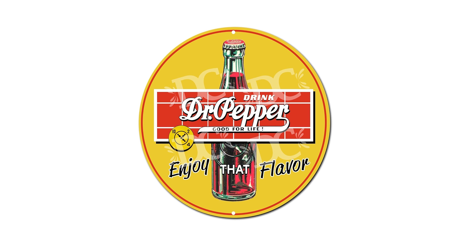 ドクターペッパーアルミ看板 Amazon.com: Vintage Doctor Pepper Large 24