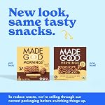 MadeGood Mornings Soft Baked Breakfast Bars, Chocolate Chip, 30g (30 Count) Gluten Free Snacks