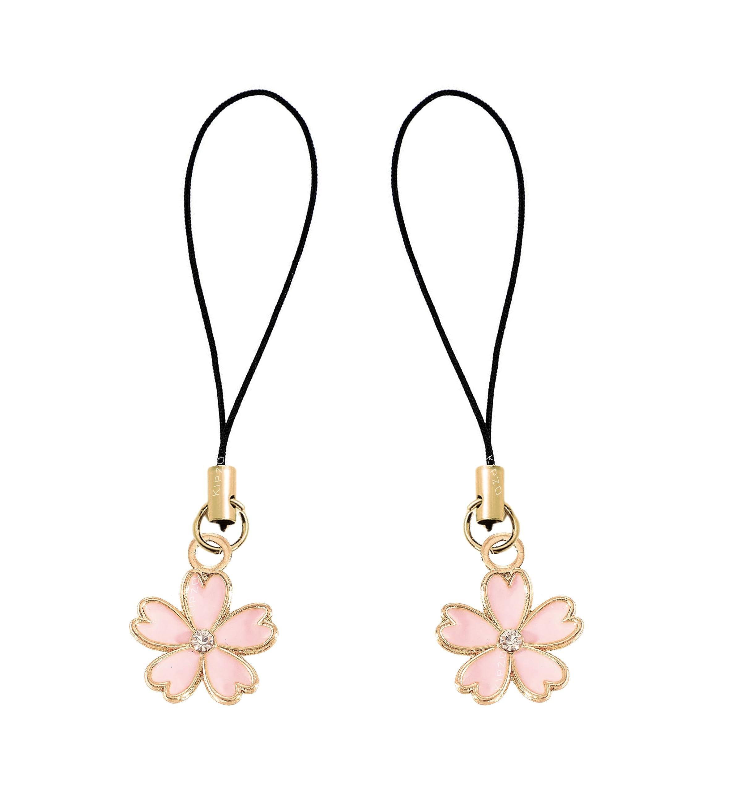 KIPZO® Pastel baby pink Pack of 2 flower pendant for girls Phone Charms cute pearl for women stylish Hanging Keychain necklace chain Lanyard golden thread Ornament earring combo with Zip Pouch (B0CG93FH66) Amazon Price History, Amazon Price Tracker