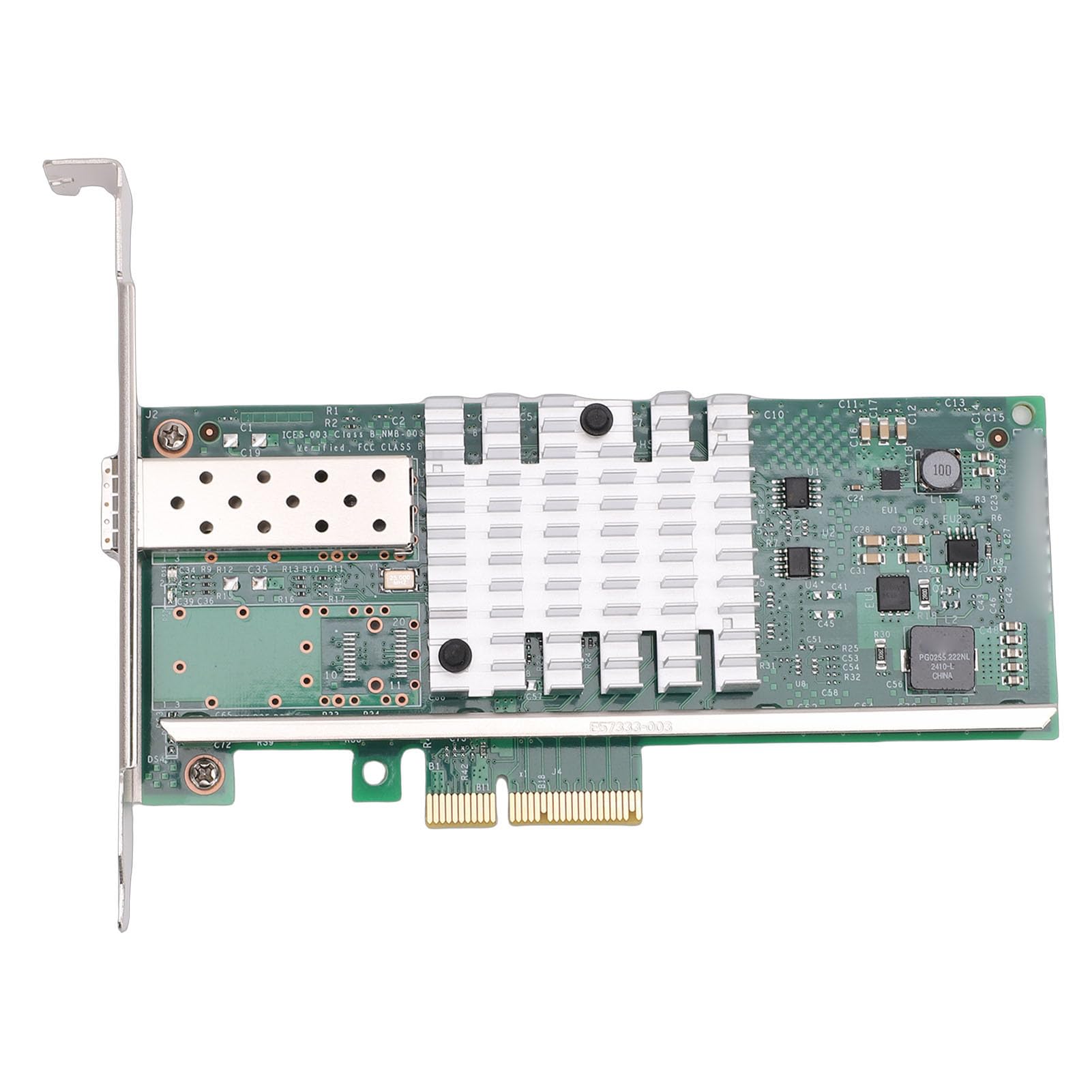 Fabater Adattatore per Scheda di Rete PCI E X4 da 10 GB Connettività Ad Alta velocità per Sistemi Server E, Controller 82599EN, 1 Porta SFP+