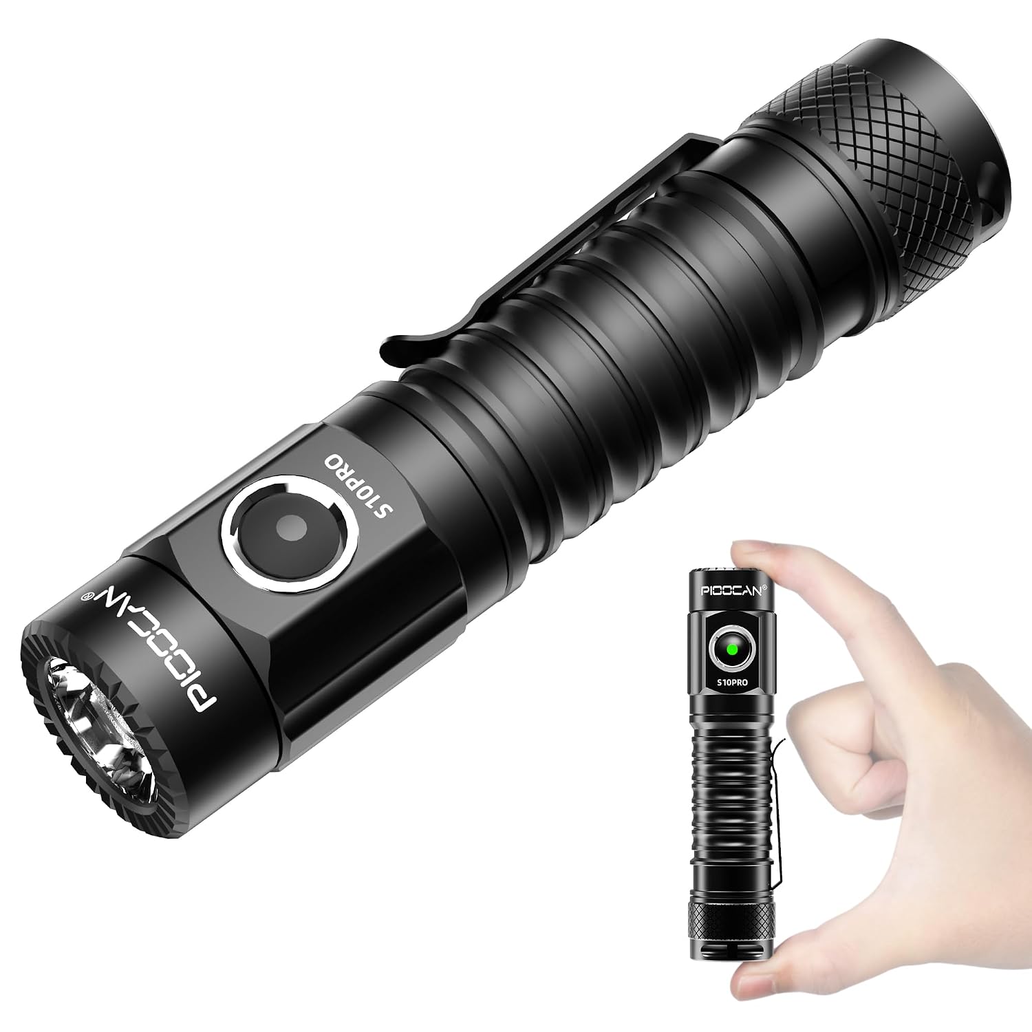 PIOOCAN LED Rechargeable Torch 2500 Lumens, Super Bright Pocket-Sized Magnetic Torch with 5 Modes, IPX8 Waterproof for Out... - Review, Price and Buying Guide