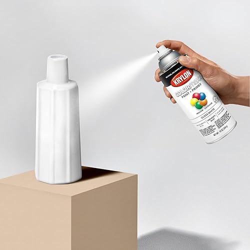 Vista 126 de Krylon - Pintura y primer en aerosol COLORmaxx K05511007, 12 onzas, rojo cereza brillante Cherry Red