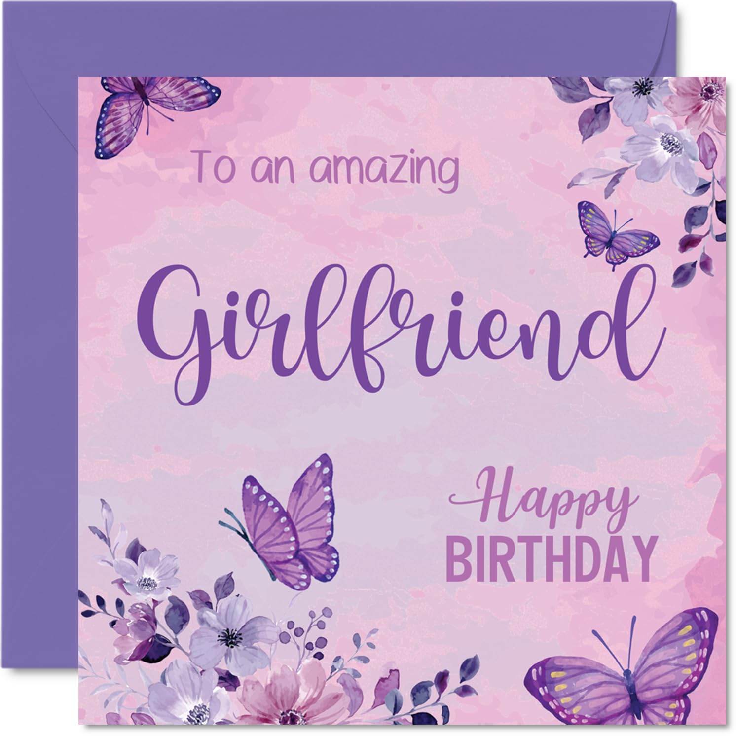 Romantic Birthday Card for Girlfriend