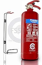 Premium FSS UK 2 KG ABC Dry Powder FIRE Extinguisher. Ideal for Homes Kitchen Workplace Offices Cars Vans Warehouses GARAGES