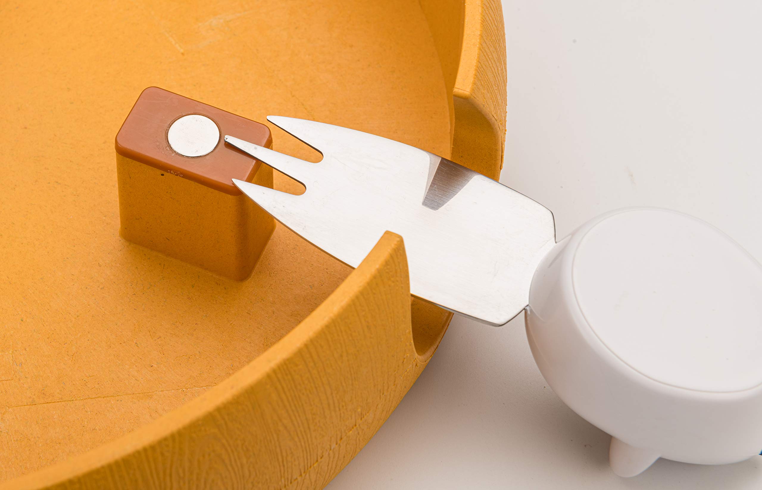 Mobi Tabla para servir queso y bandeja con asas de ratón, diseño de queso