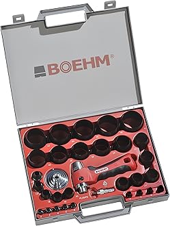 JLB250PA (Ø2 à 50) : Set of hollow punches Ø2 to 50 mm Set of 32 tools