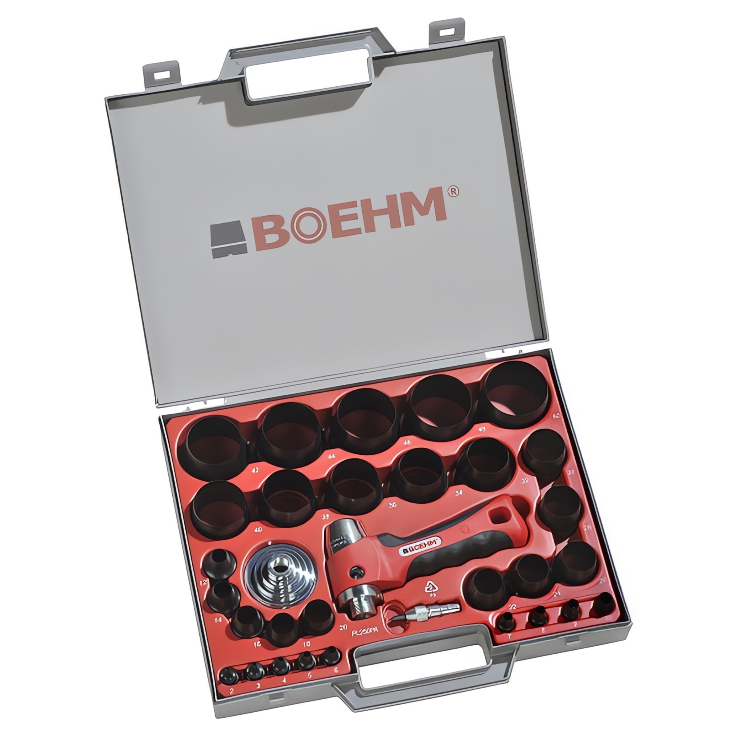 Boehm - JLB250PA (Ø2 à 50) : Set of hollow punches Ø2 to 50 mm Set of 32 tools