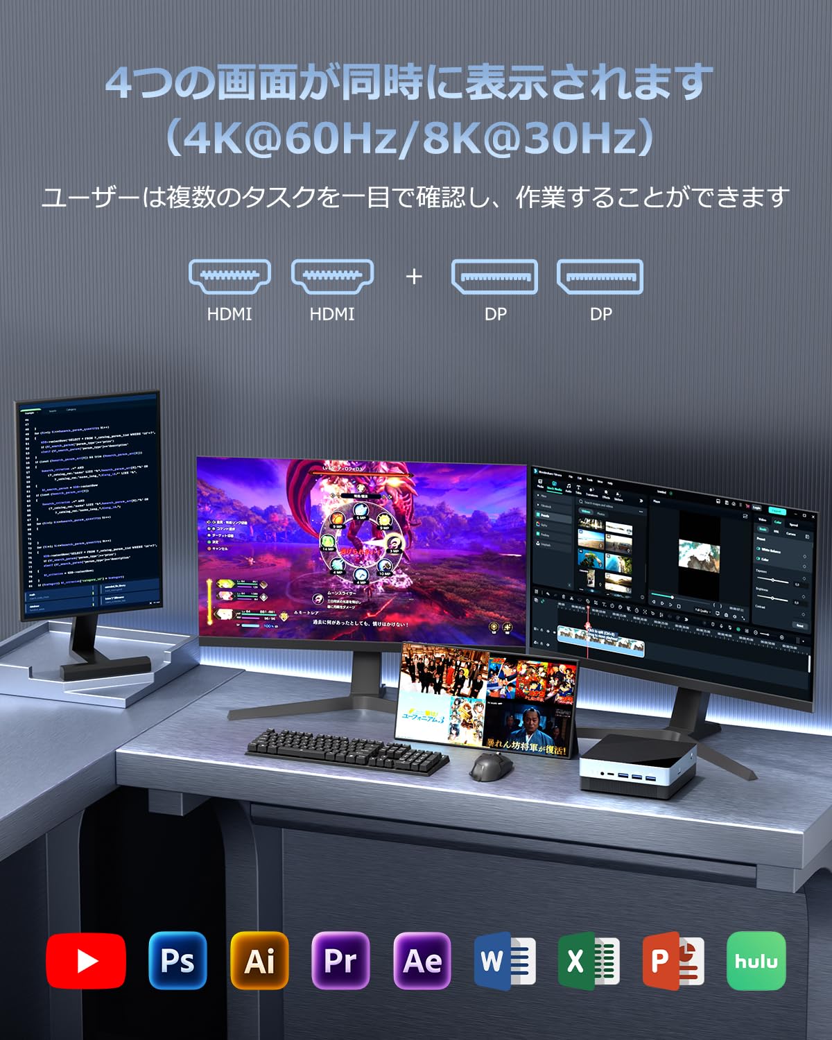 Amazon.co.jp: YCTipcミニPC13世代Core i5-1335U (10コア/12スレッド