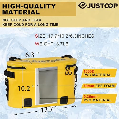 Miniatura 8 de Kayak Seat Back Cooler, Seat Back Cooler for Kayak with Leakproof Material, Kayak Seat Cooler Bag for Kayaking, Keeping Drinks Cool All Day