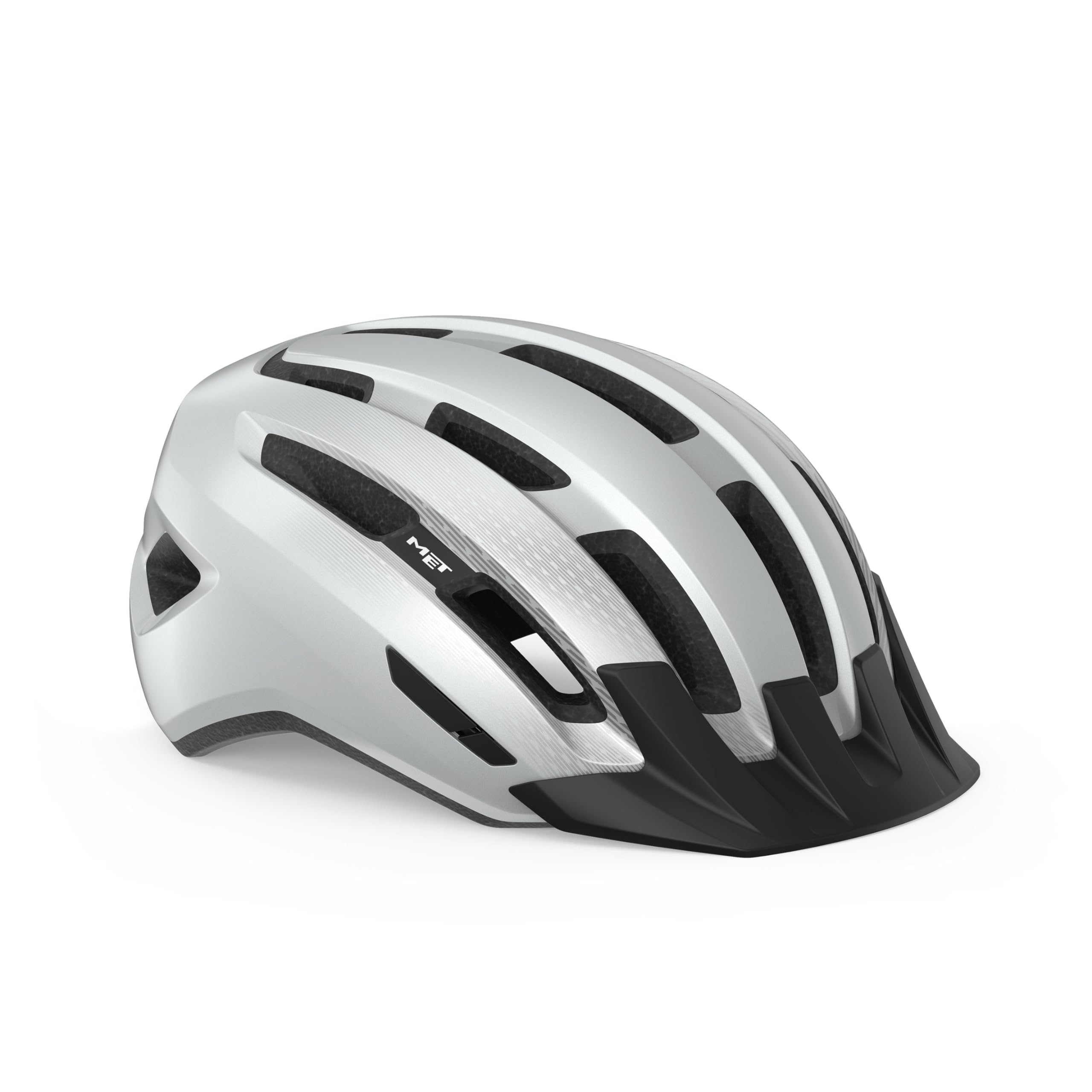 MET - Downtown Leisure Cycling Helmet In White Size Small/Medium (52-58 cm)
