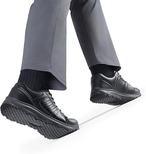 Miniatura 7 de Bruno Marc Zapatos de trabajo antideslizantes para hombre, zapatos de trabajo ligeros impermeables y tenis de restaurante o servicio de alimentos