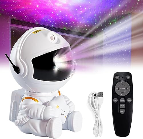 Miniatura 7 de Space Buddy - Proyector de luz proyector Pleshy Spacebuddy Space Buddy Pleshyco proyector de estrellas astronautas con control remoto A