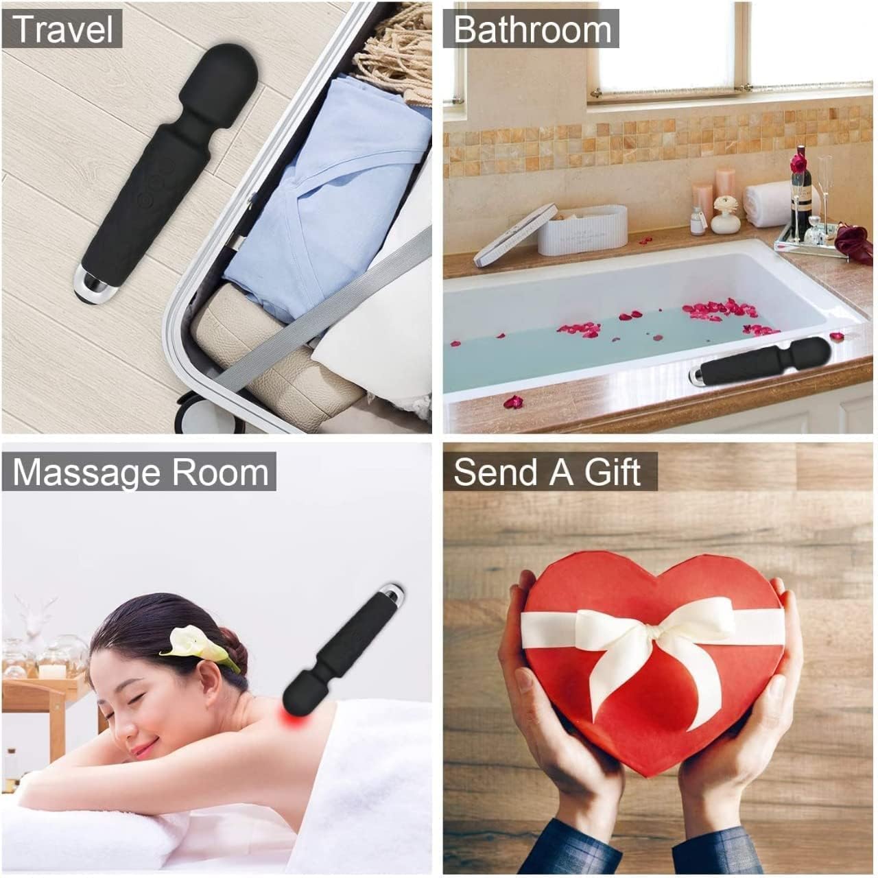 Viprekho full body cargo for women and men, rechargeable wireless massage machine for pain relief, handheld massage with medical grade silicone, 8 speed, 20 mode | 1 pack of 1 Viprekho full body cargo for women and men, rechargeable wireless massage machine for pain relief, handheld massage with medical grade silicone, 8 speed, 20 mode | 1 pack of 1