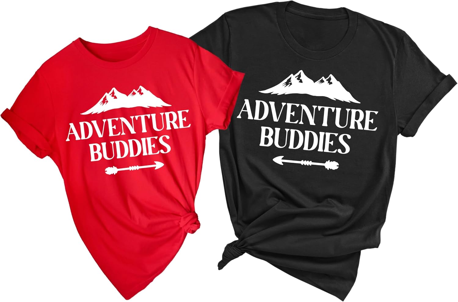 Couples Adventure Buddies Tshirt, Matching Mountain Outfit for Women, Hiking Camping Tee, Gift for Camping Lovers, Camper Gifts for Couples Matching Gift