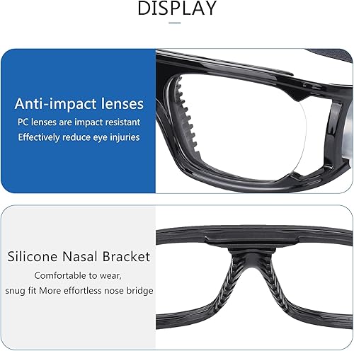 Miniatura 3 de SooGree - Lentes deportivos para correr, lentes de protección polarizados, anti niebla absorción de golpes con correa ajustable
