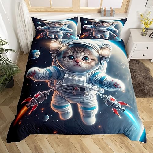 Vista 63 de Erosebridal Funda de edredón de zorro kawaii, juego de ropa de cama de zorro de dibujos animados, funda de edredón con 2 fundas de almohada para Fox