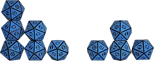 Vista 76 de SmartDealsPro Paquete de 10 dados poliédricos D20 de 20 caras para juego de mesa DND RPG MTG (mezcla de colores)