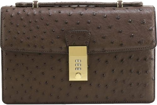 Amazon 三京商会 ビジネスバッグ セカンドバッグ メンズ 日本製 レザー オーストリッチ ニコチン クラッチ セカンドバッグ