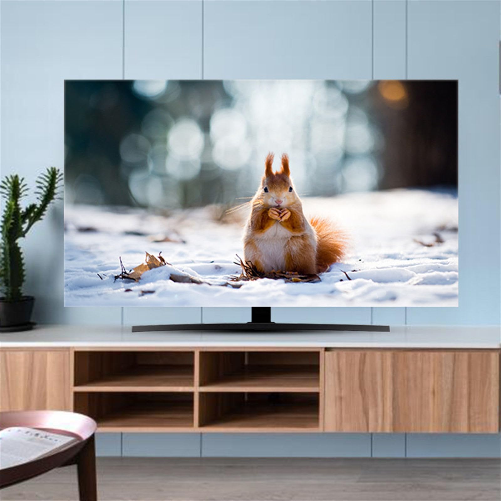 Hixingo Housse pour TV Anti Poussière Respirant Lavable 55 Pouces