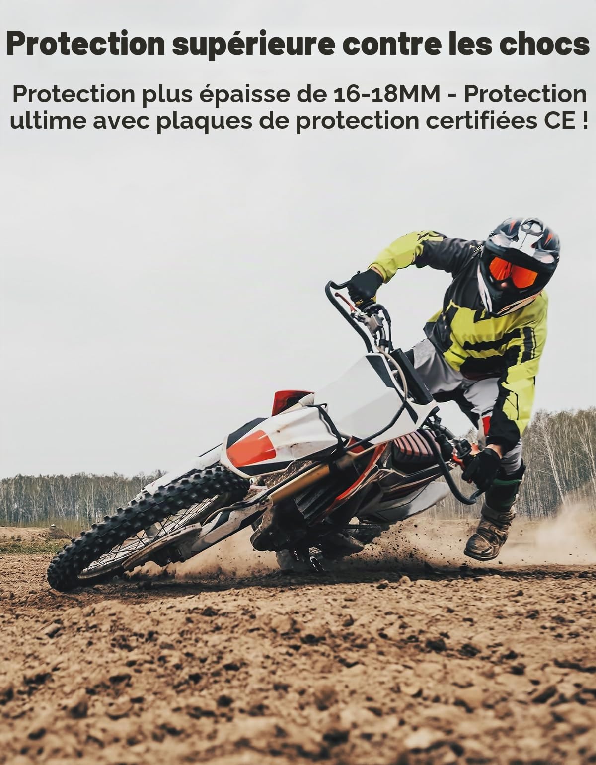 KEMIMOTO CE-2 Protection Moto 5 Pièces, Dorsale Moto,Protection des Épaules et Protection des Coudes, Coques Amortisseurs pour Veste Moto, Cross et VTT, Unisexe Adulte