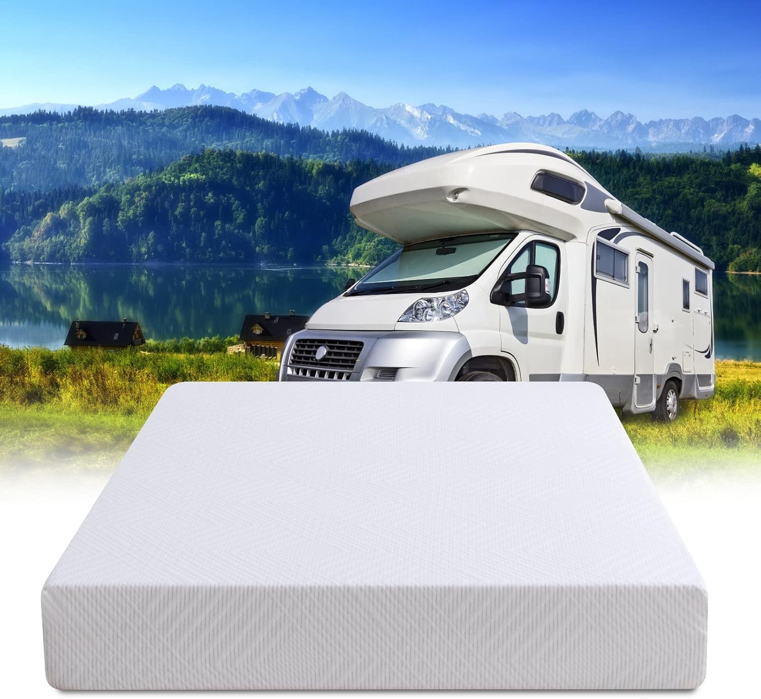 Opoiar 10 Inch Green Tea Memory Foam Mattress/Made in USA