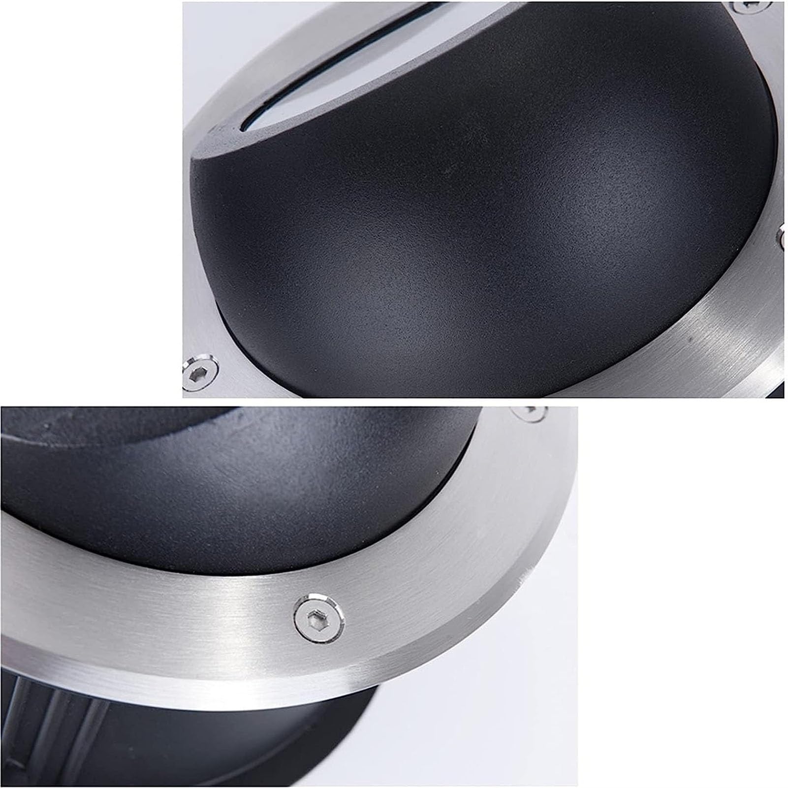 Oświetlenie ogrodowe - zewnętrzne lampy do wkopywania w ziemię, okrągła lampa LED ze stali nierdzewnej do wkopywania w ziemię, wodoodporna lampa punktowa IP67 do ogrodu,Yellow-9W(24V)