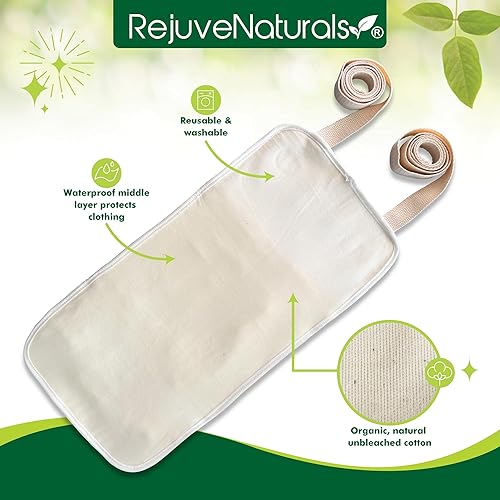 Miniatura 3 de Paquete de aceite de ricino, kit completo de 8 piezas. Incluye botella de vidrio de 16 onzas de aceite de ricino orgánico, compresa de aceite de