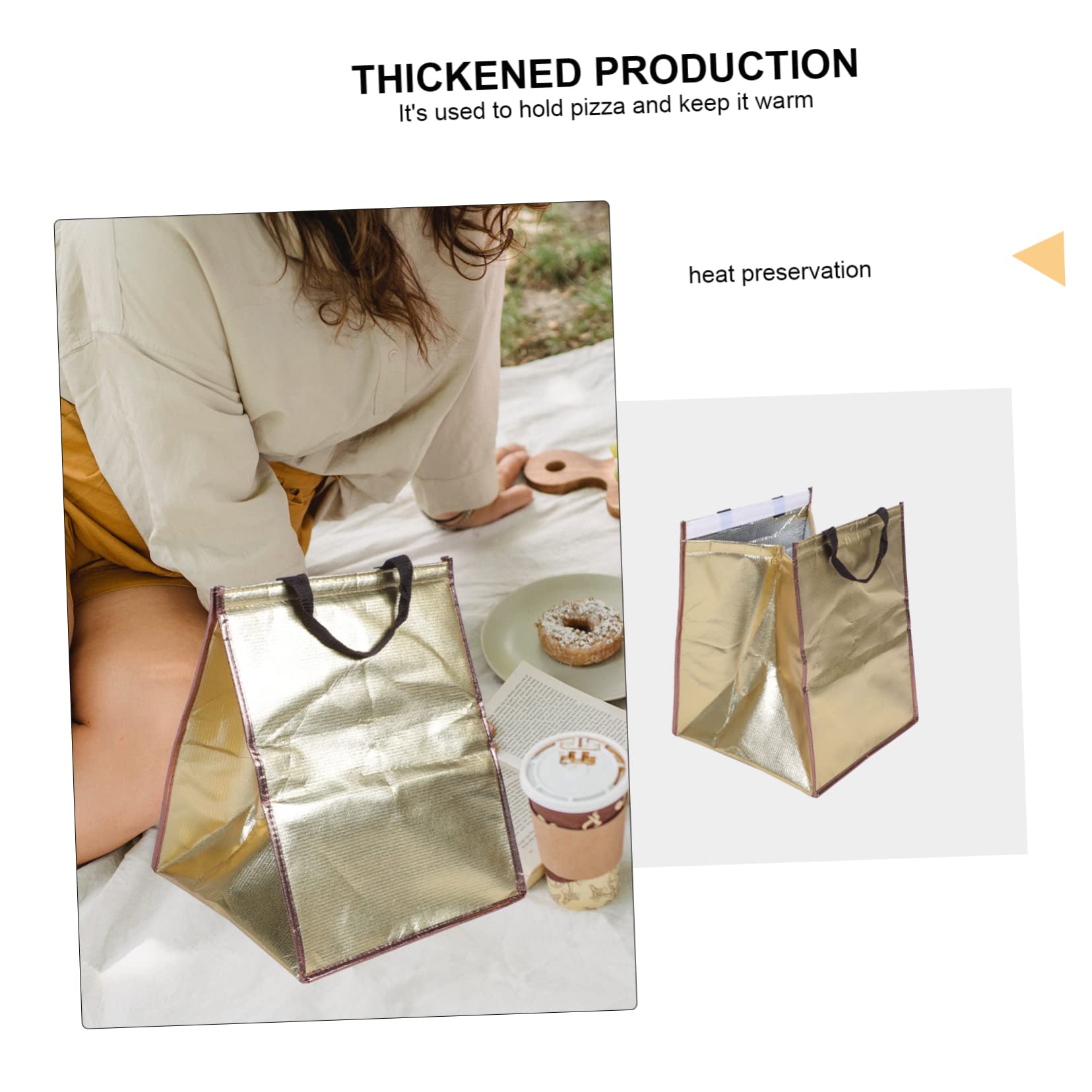 LIFKOME 3piezas Bolsa Térmica Aislante Para Comida y Resistente Para Picnic Camping y Transporte De Alimentos Frescos
