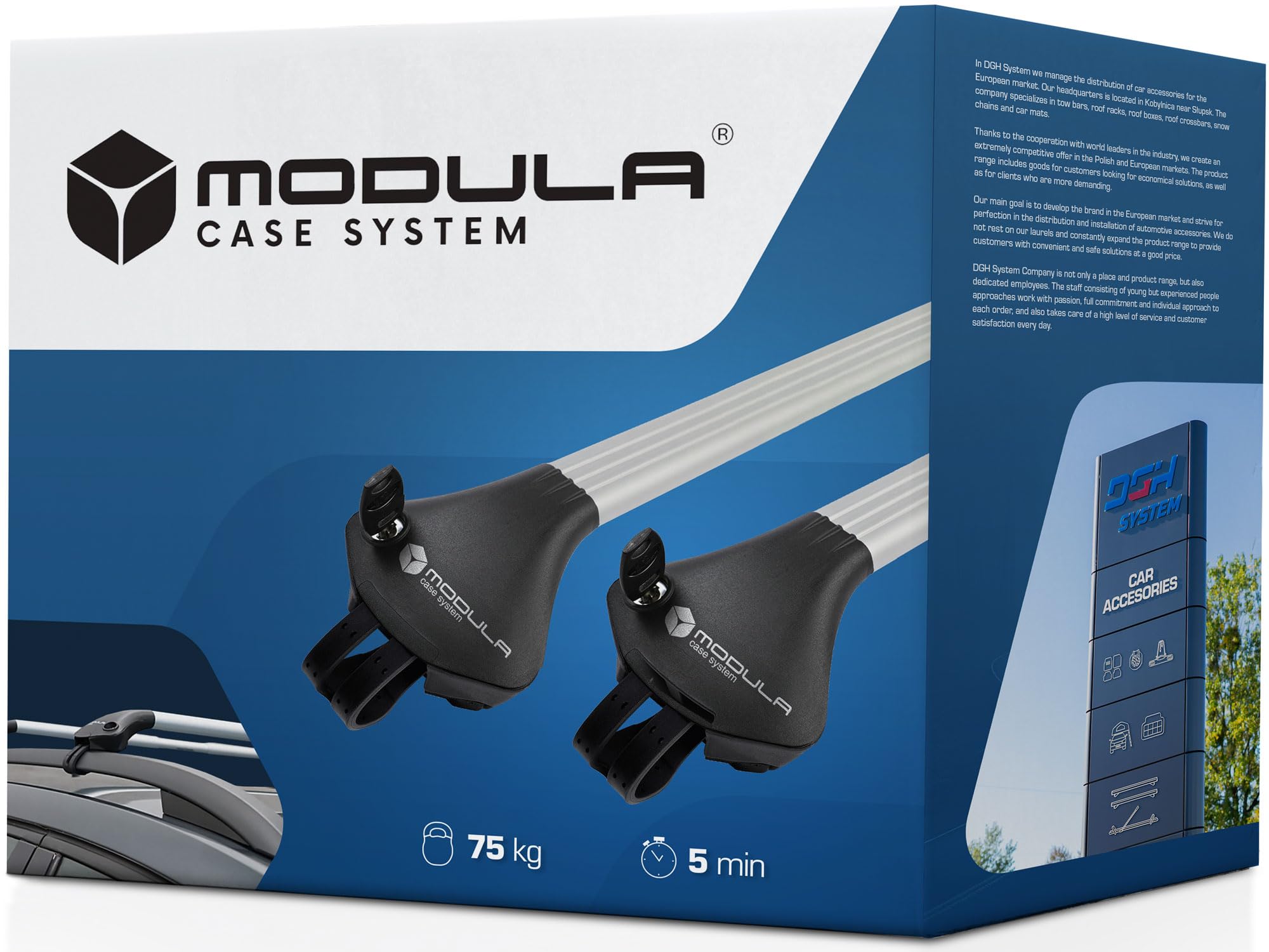 Modula Bagażnik bazowy belki dachowe RELINGI kompatybilne z Renault MEGANE III GRANDTOUR KOMBI 2008-2016 max 75 kg 78-119 cm Aluminium