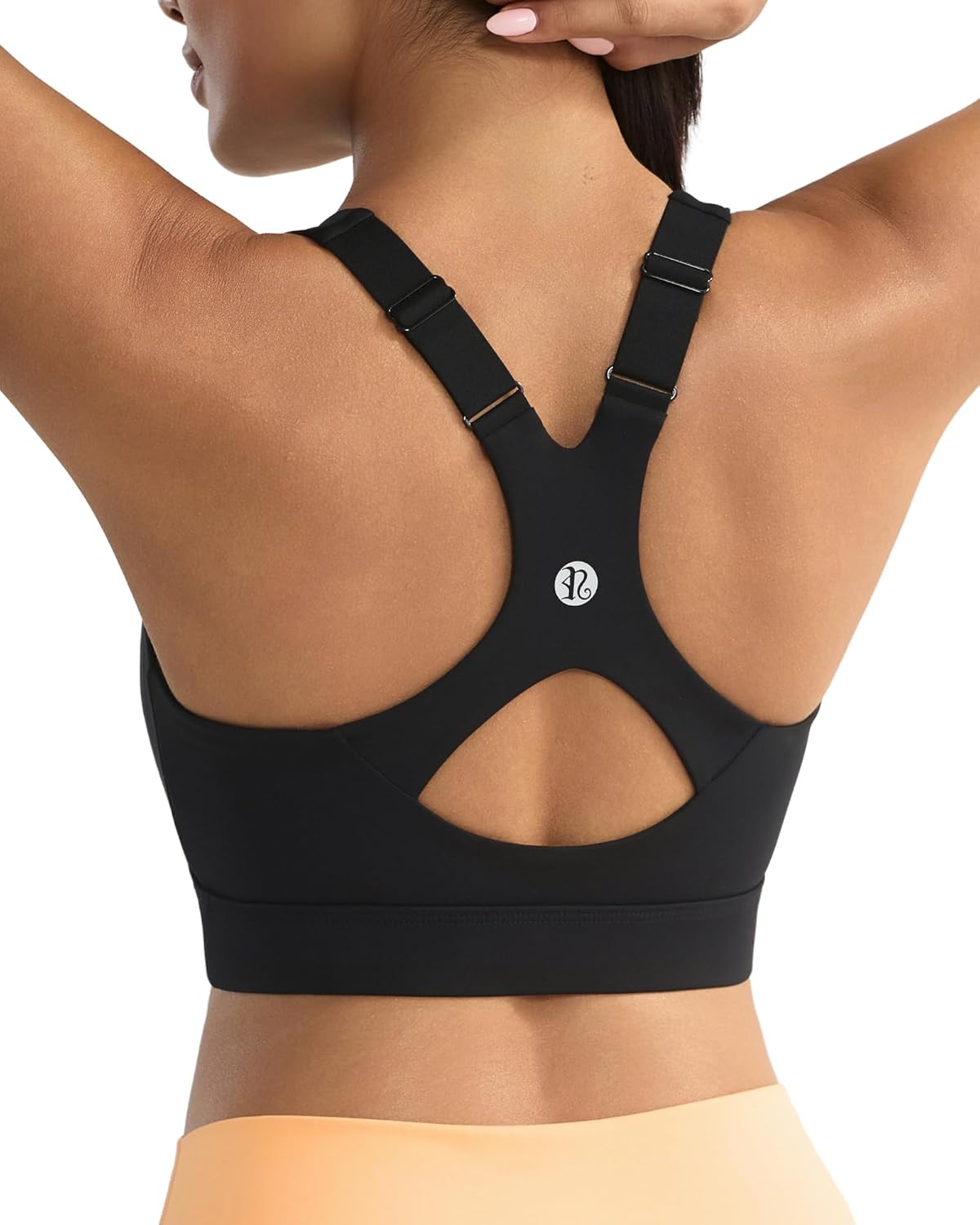 RUNNING GIRL Sports Bras for Women.Adjustable Straps Running Supportive High Impact Sports Bra with Sewn in Pads