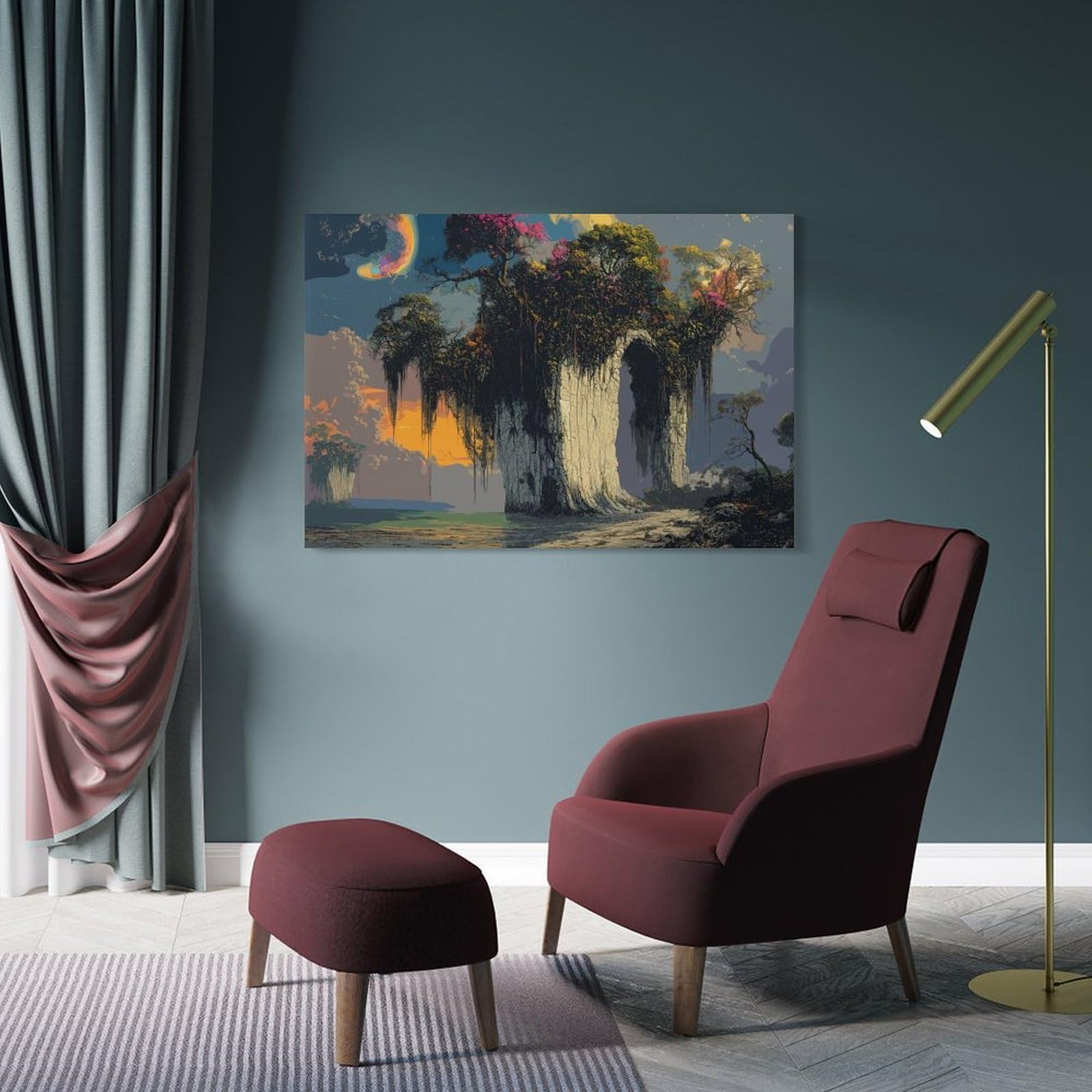 Junmoney Home Decor Wall Art Nature Fantasy, 20x30inch(50x75cm), for New Homes, Bedrooms Or Workspaces, Home Decor Gift with Stylish Appeal