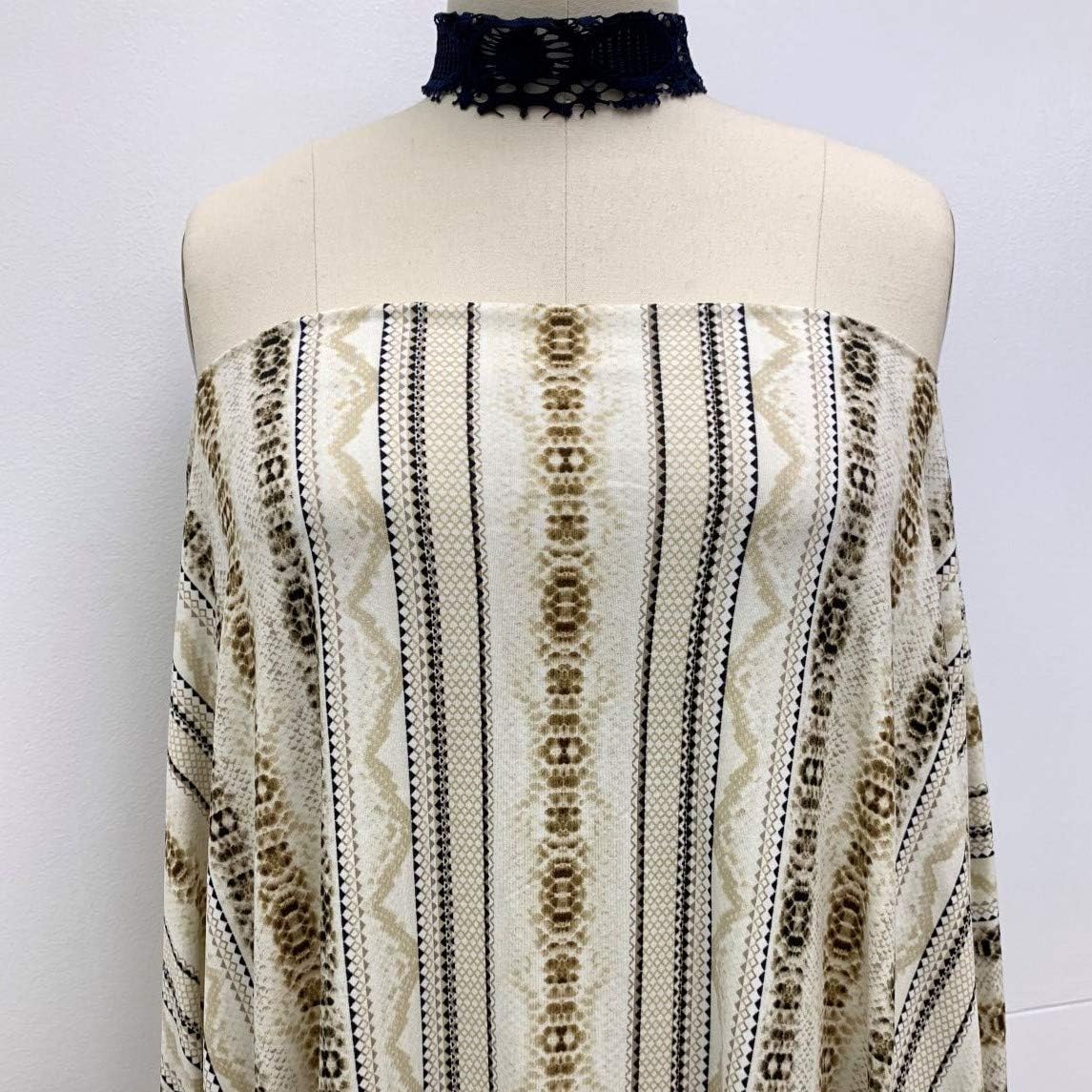 Poly Spandex Animal Skin Pattern Prints in DTY Double-Sided Brushed Fabric/4-Way Stretch Ethnic/Animal Design