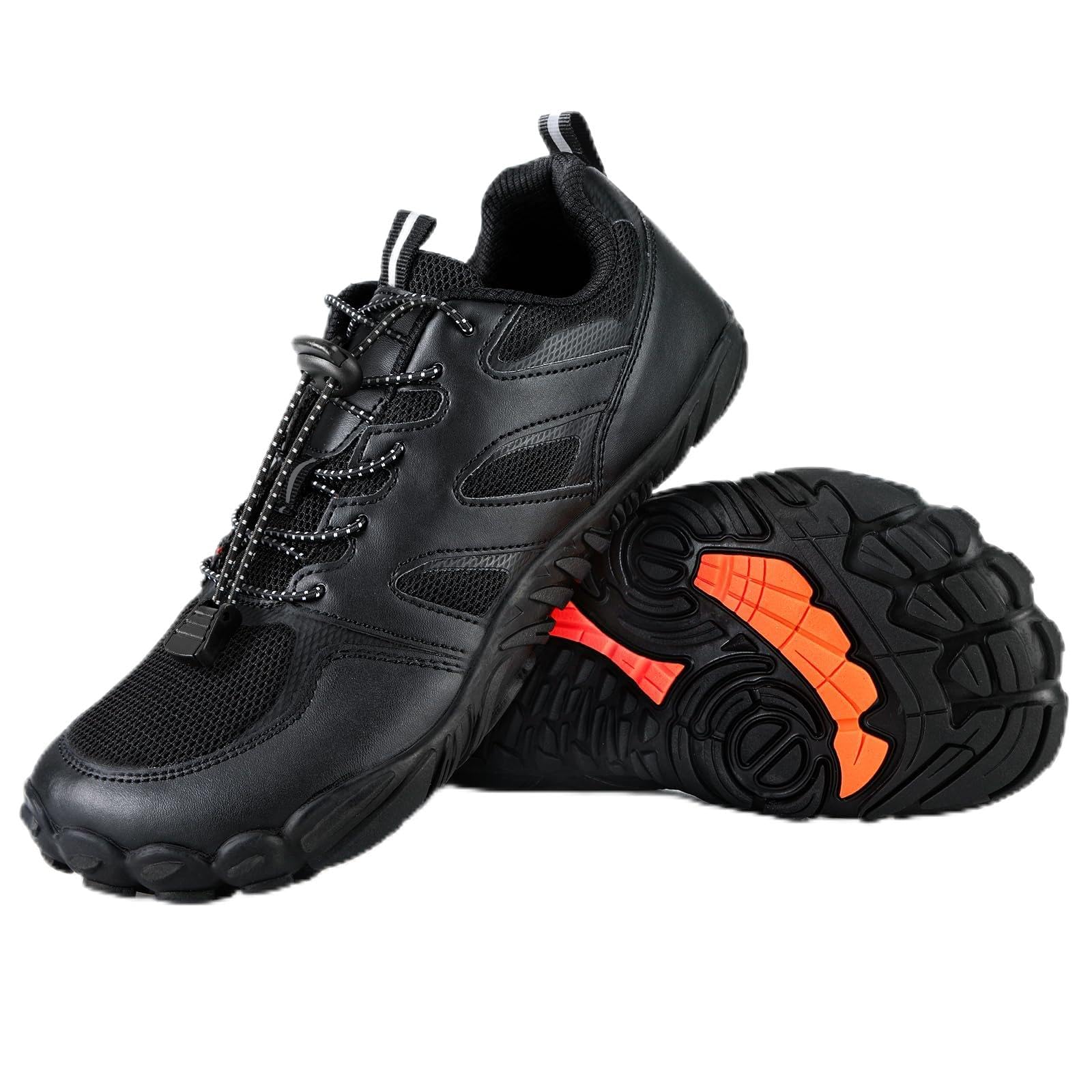 LIUXH Unisex-Barfußschuhe, leichte, atmungsaktive, rutschfeste Barfuß-Sneaker mit breiter Zehenkappe