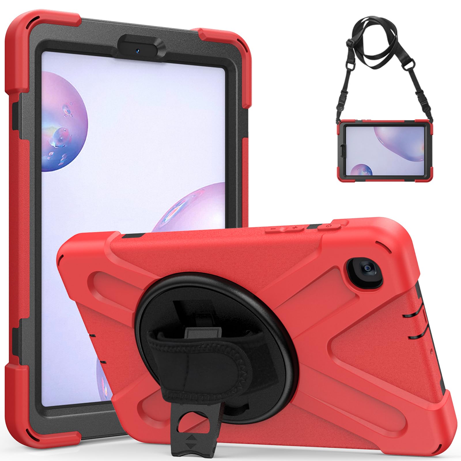 Funda Samsung Galaxy Tab S5e con soporte 360 giratorio y correa anticaídas 8