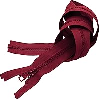 Vista 5 de Cremallera Vislon de 20 pulgadas, separación de plástico moldeado #5 de YKK - Peso medio por cada uno (color seleccionado) (amarillo neón Lite - 803)