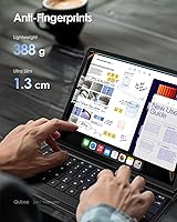 Vista 7 de Funda para iPad de 11ª (A16, 2025)/10ª generación con teclado, funda magnética desmontable para teclado Bluetooth inalámbrico para iPad de 10.9
