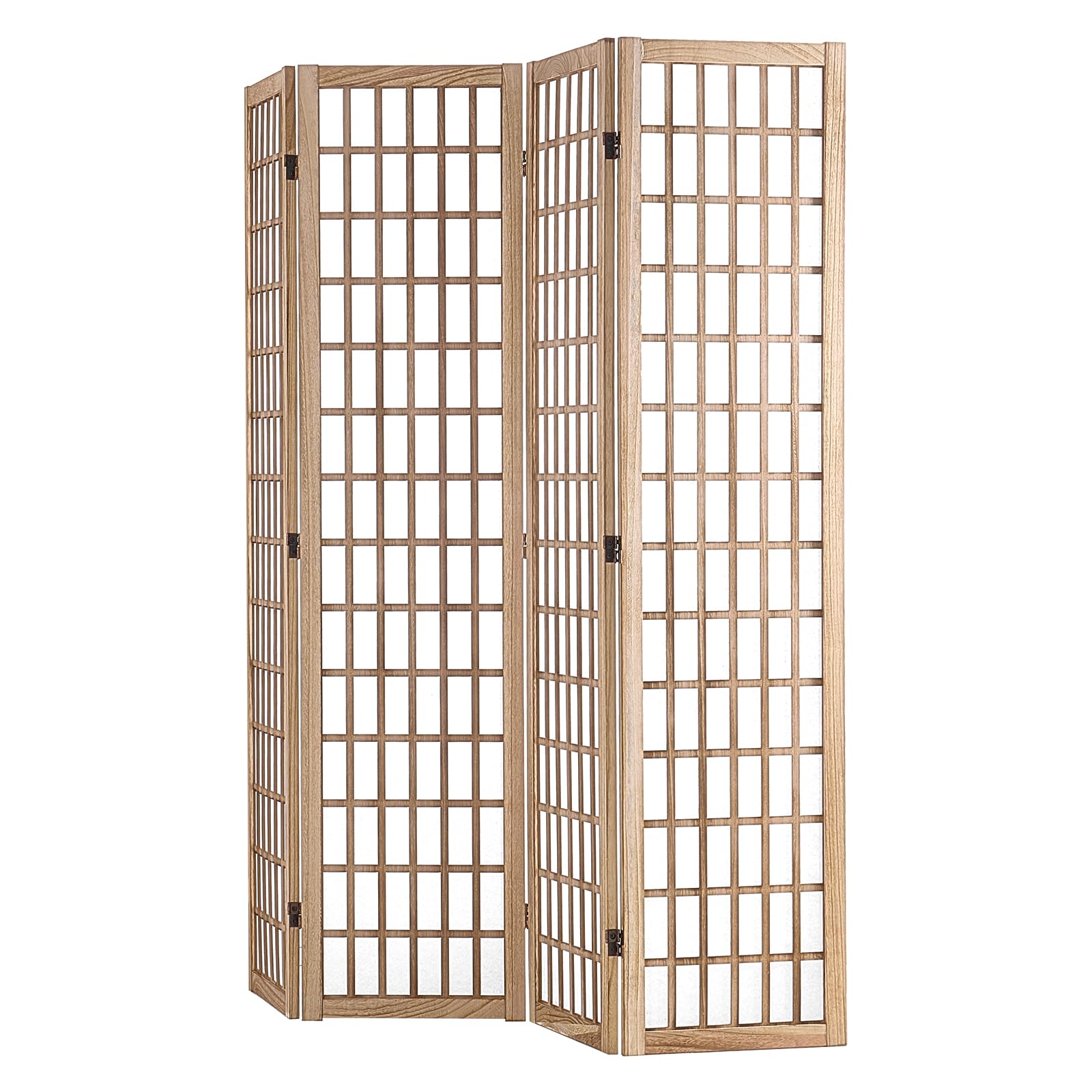 VEVOR Divisorio Giapponese per Privacy Divisorio Pieghevole, Schermo Decorativo Portatile per Separazione Spazio con 4 Pannelli Pieghevoli per Ufficio, Ristorante, Camera da Letto