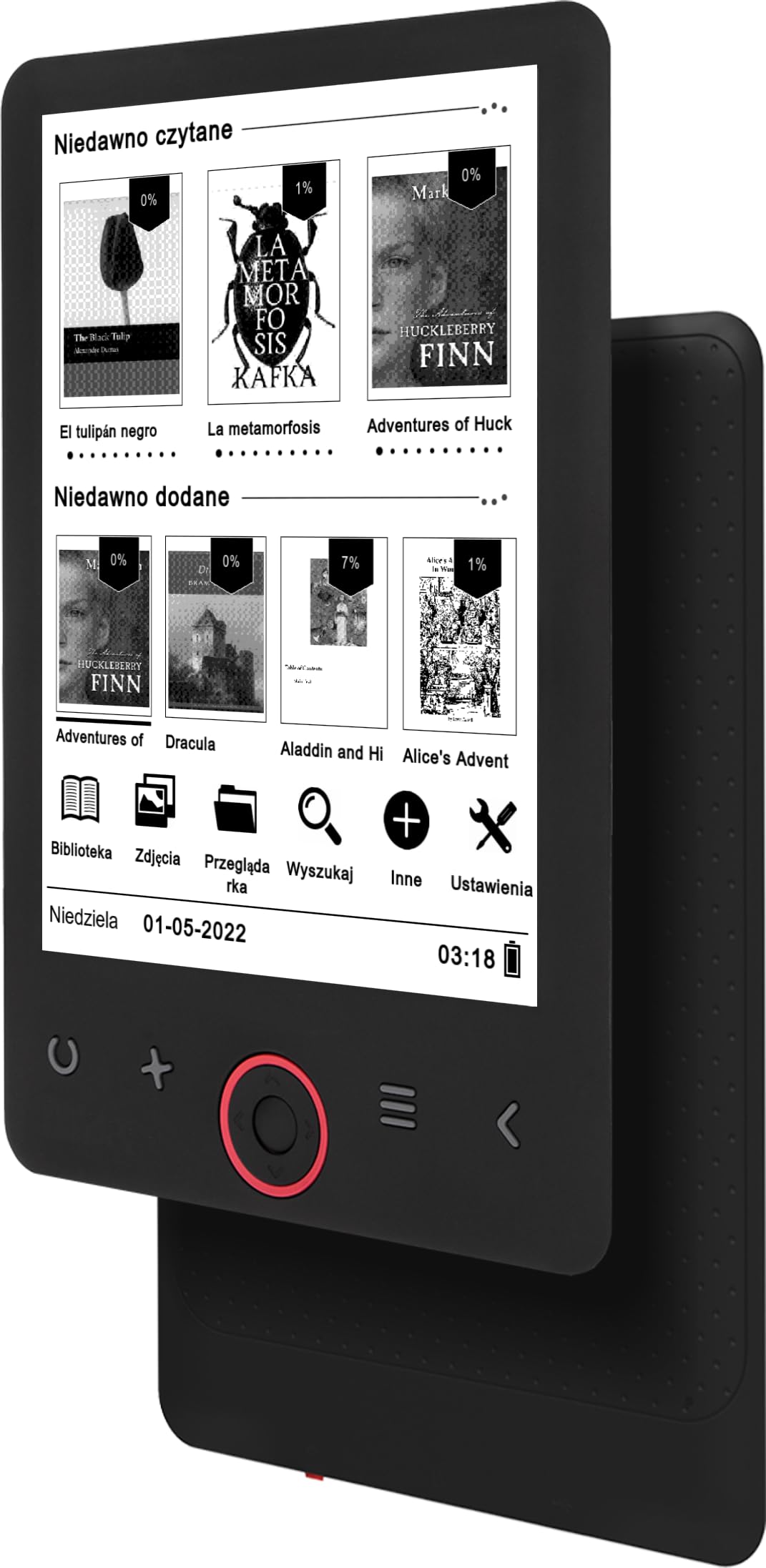 Lecteur d'ebooks bemi Cognita Light 2 - E-ink 6" avec technologie Carta | rétroéclairage intelligent (lumière chaude et froide) | 8 Go de mémoire | 1900 mAh