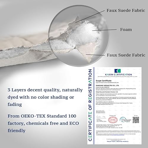 Miniatura 6 de H.VERSAILTEX Funda de sillón reversible para mascotas, repelente al agua, de 2 pulgadas de grosor, antideslizante, protector suave acolchado para