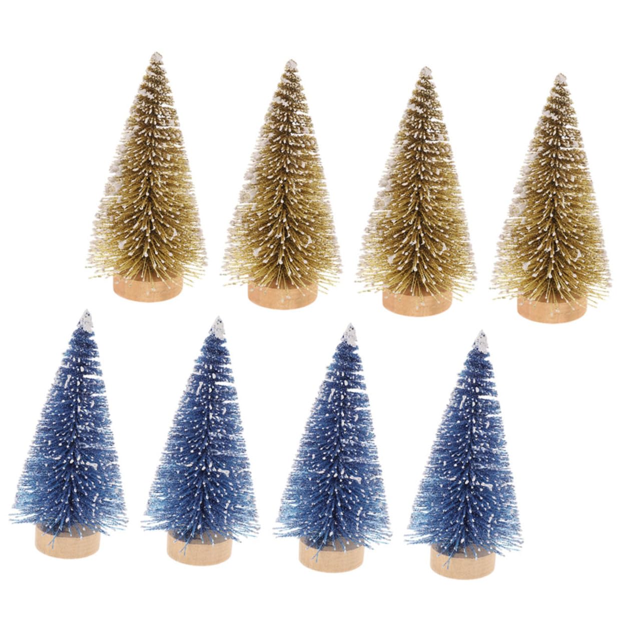 Cabilock 3 Sätze Mini Weihnachtsbaum Weihnachtsdekoration Baum Weihnachtsbaum Mit Licht Weihnachtsbaum Tischdekoration Desktop Weihnachtsbaum Weihnachtstischdekoration 8 Stück * 3