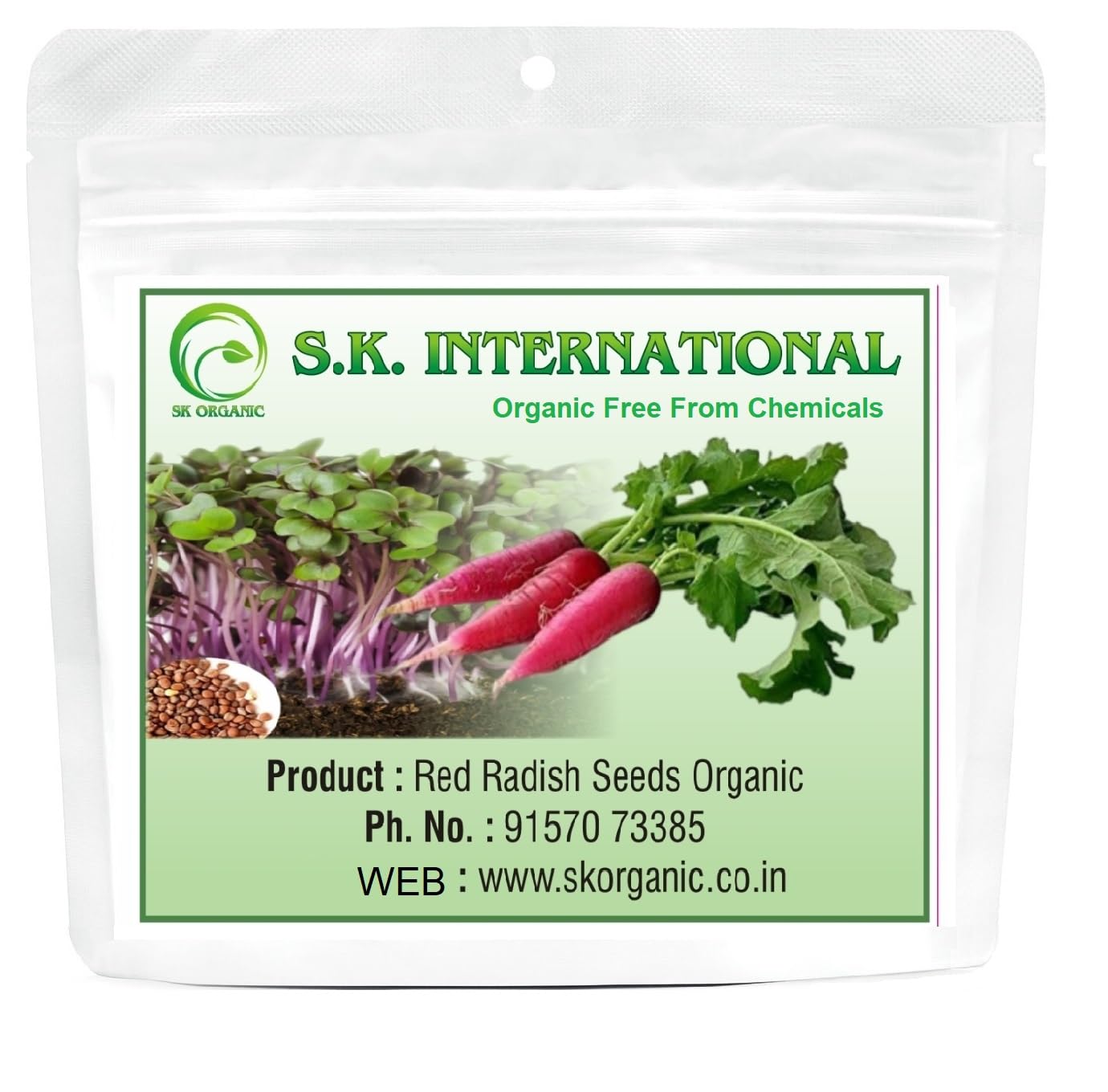 Organic Red Radish Seeds for Microgreens, Sprouts & Gardens. Rapid Growth, High Germination (1 KG)-image-45