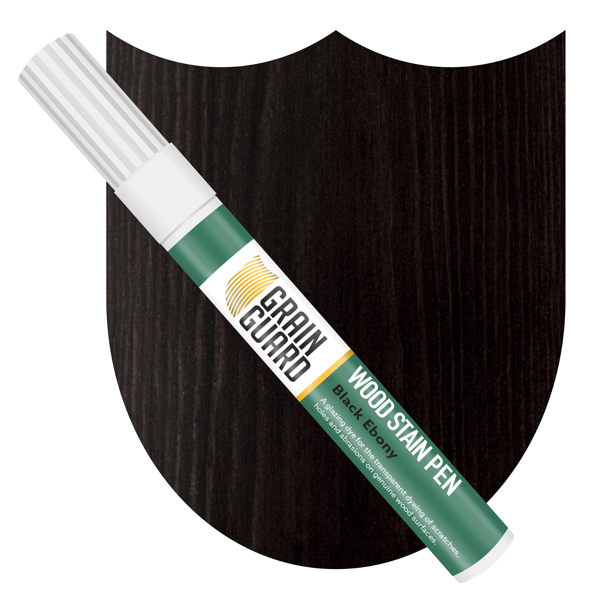Grain Guard Wood Stain Touch-Up Marker Pens | Black Ebony | for Touching Up & Staining Scratches, Scuffs, Marks & Dents | Ideal for Wooden Floors, Furniture, Doors, Windows | Fast Drying & Waterproof