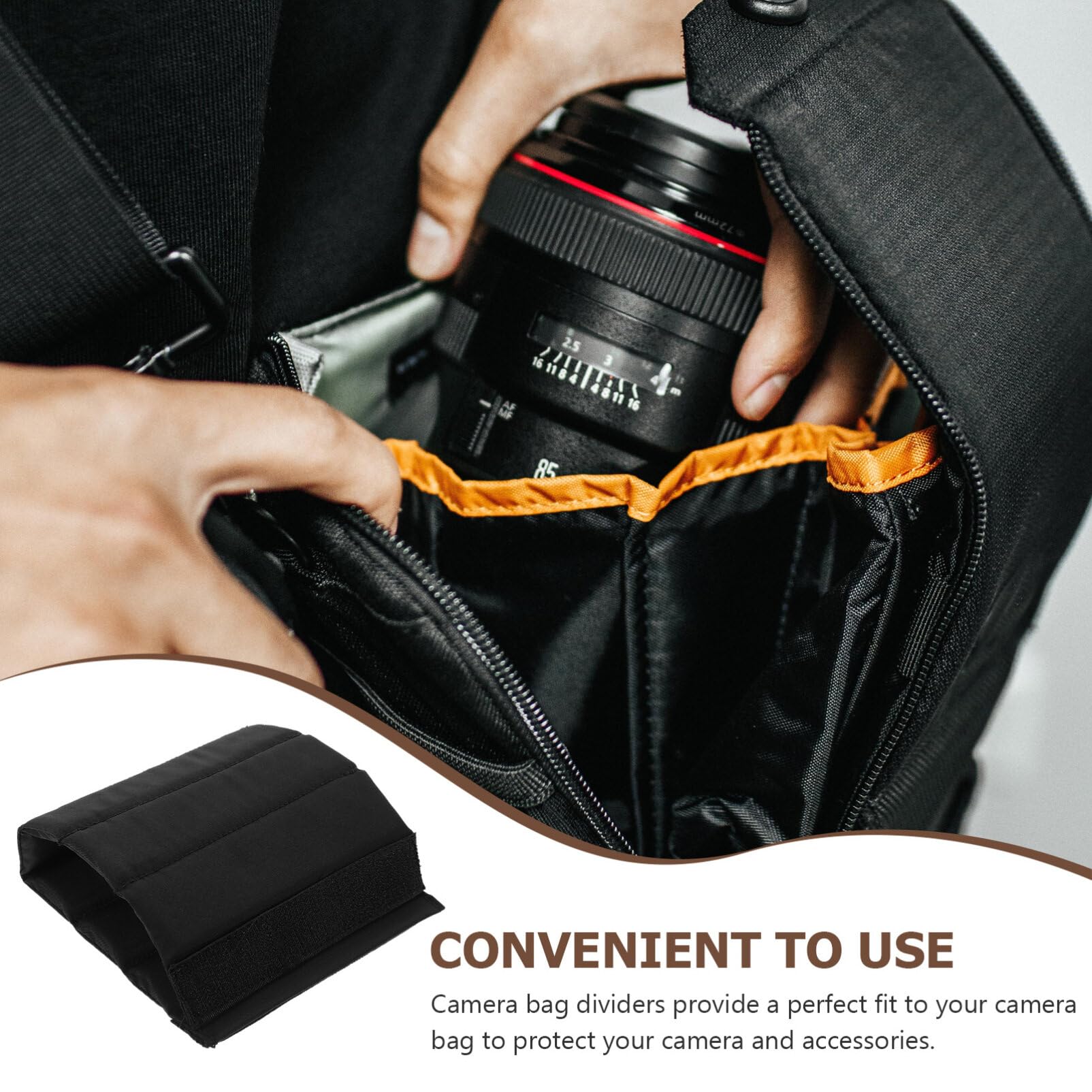 2piezas para Mochila Divisor para Bolso Accesorios Duraderos para Cámaras