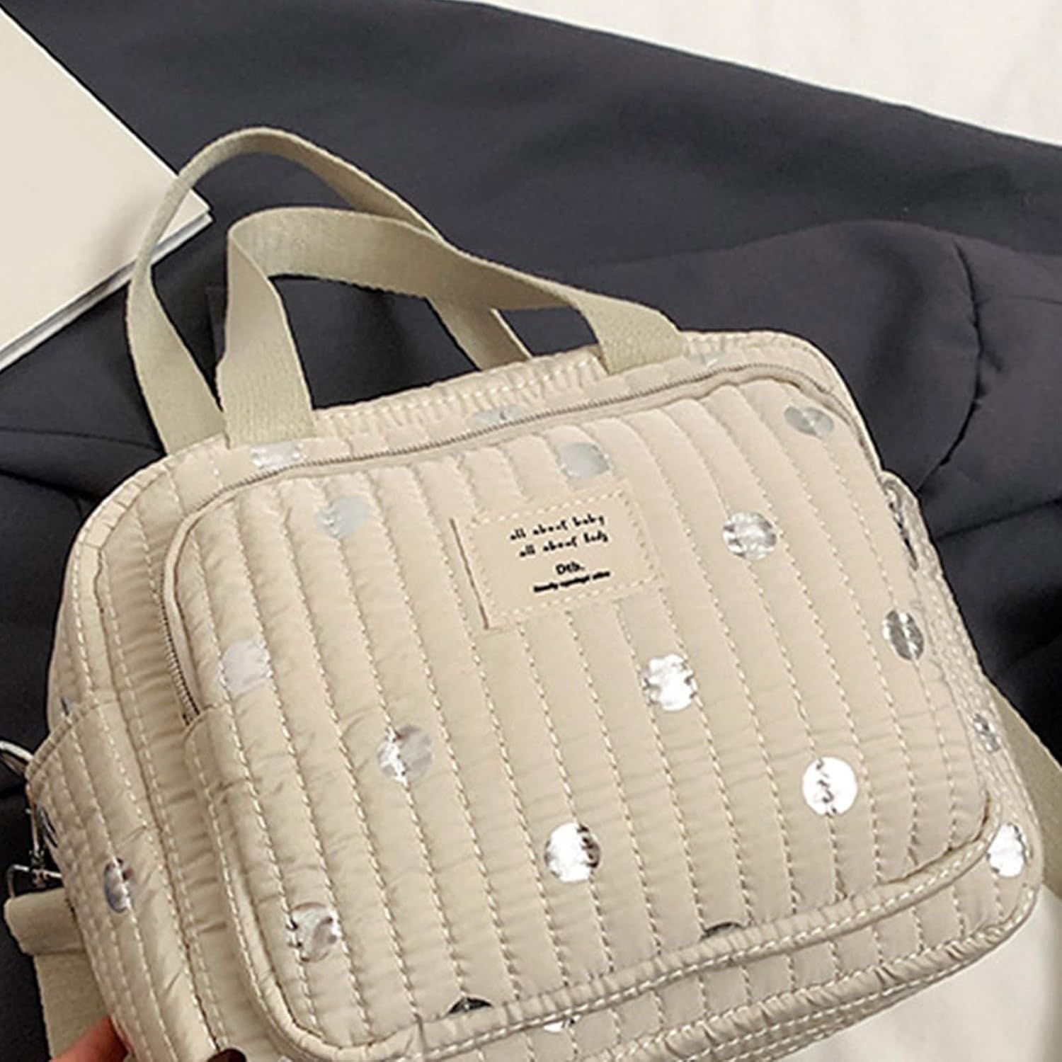 Diaper Changing Bag Large Capacity Nappy Bag Watertight Mother Bag Easy to Carry for Travel & Outdoor Activities Mommy Bag