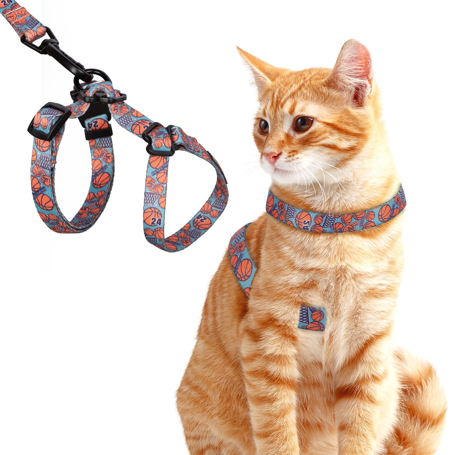 Cat Harness and Leash Escape Proof Soft Cat Leash and Harness Set ...