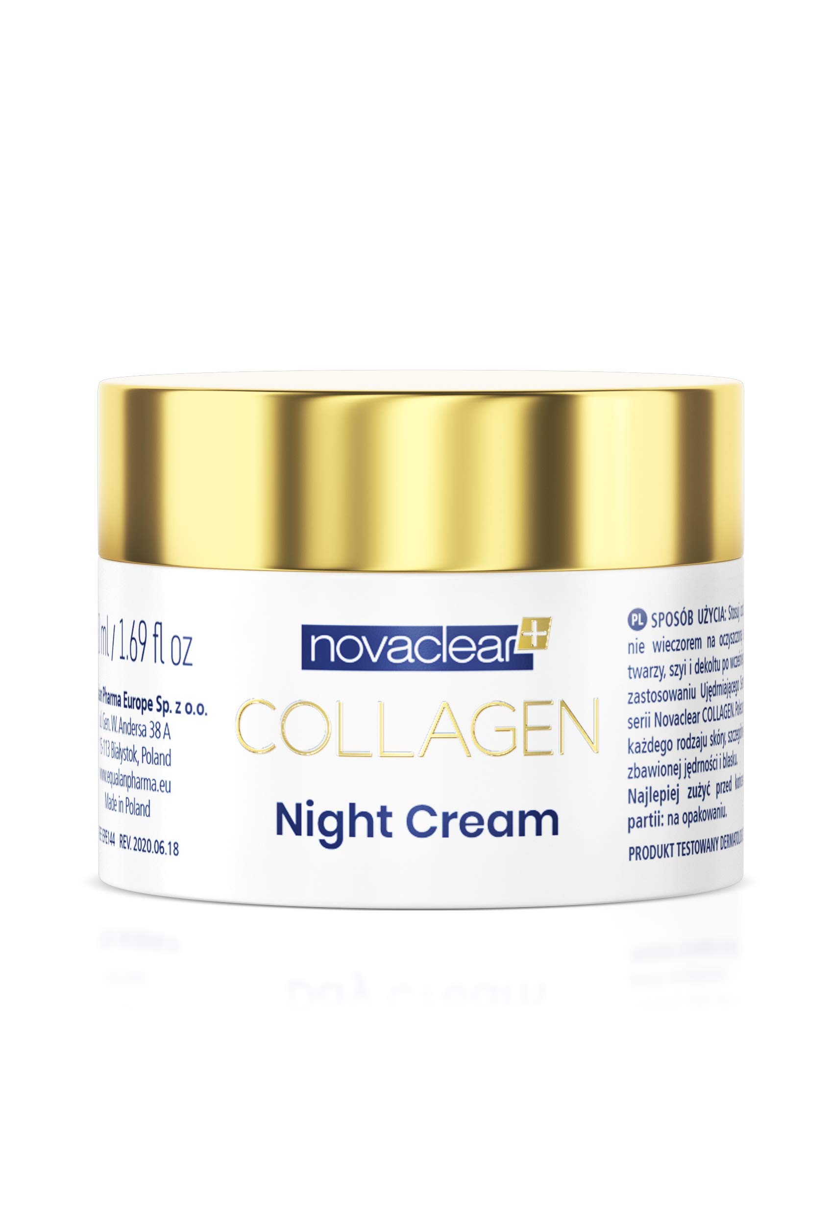Collagen Night Cream - With Marine Collagen and Active Gold