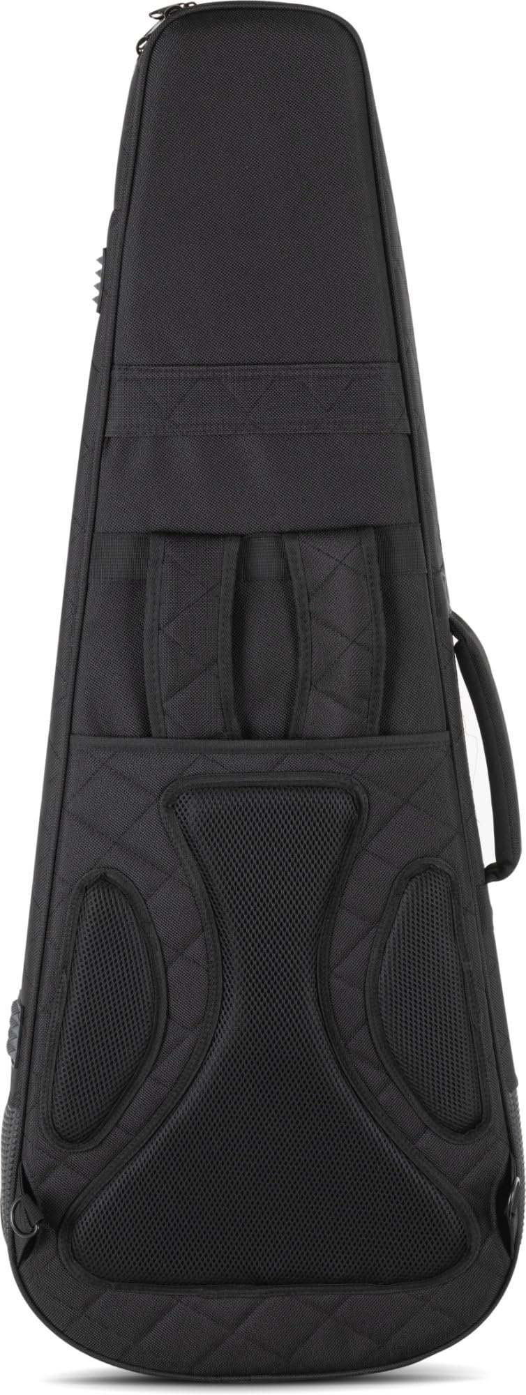 Shaman EGBT-1122BK E-Gitarre Tasche - Dick gepolsterter Gigbag für E-Gitarren - Verstellbare Halsstütze mit Klettsicherung - Gepolsterte Außentasche - Extra Tablet-Fach - Versenkbare Rucksackgarnitur